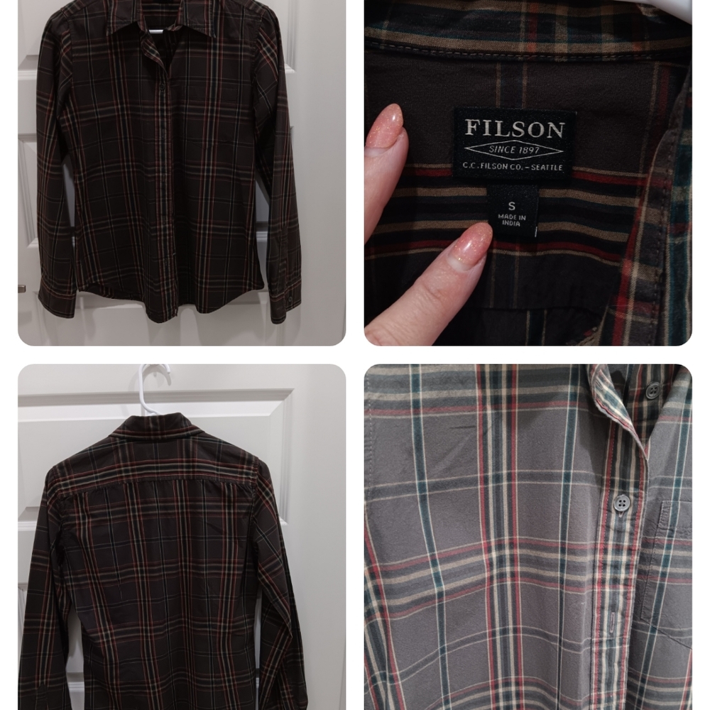 Filson shirt button down, size small